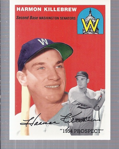 1994 Topps Archives (1954 Reprint) Baseball Card #254 Harmon Killebrew