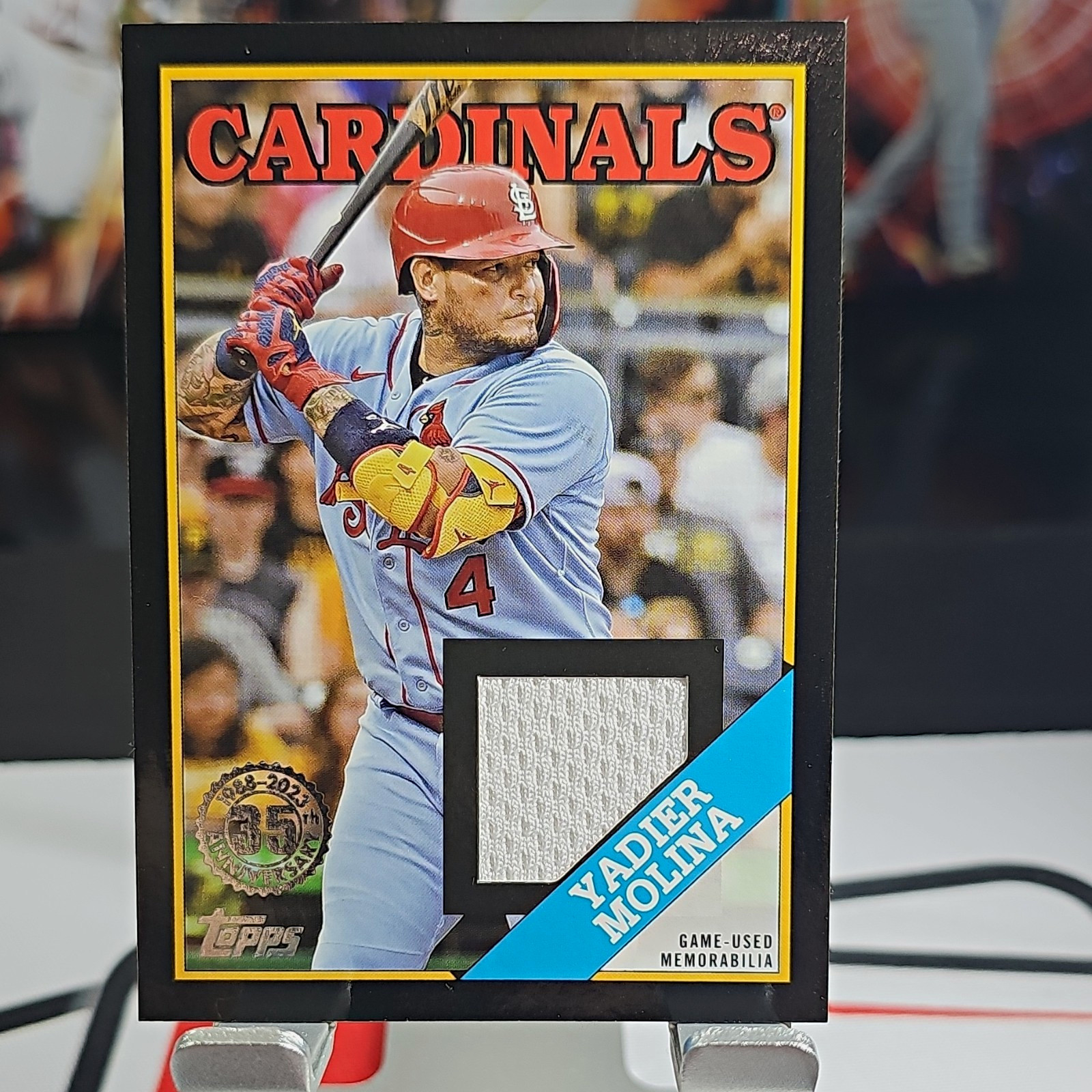 Topps 2023 Series 1 1988 Relics Yadier Molina Cardinals 88R-YM Black /199