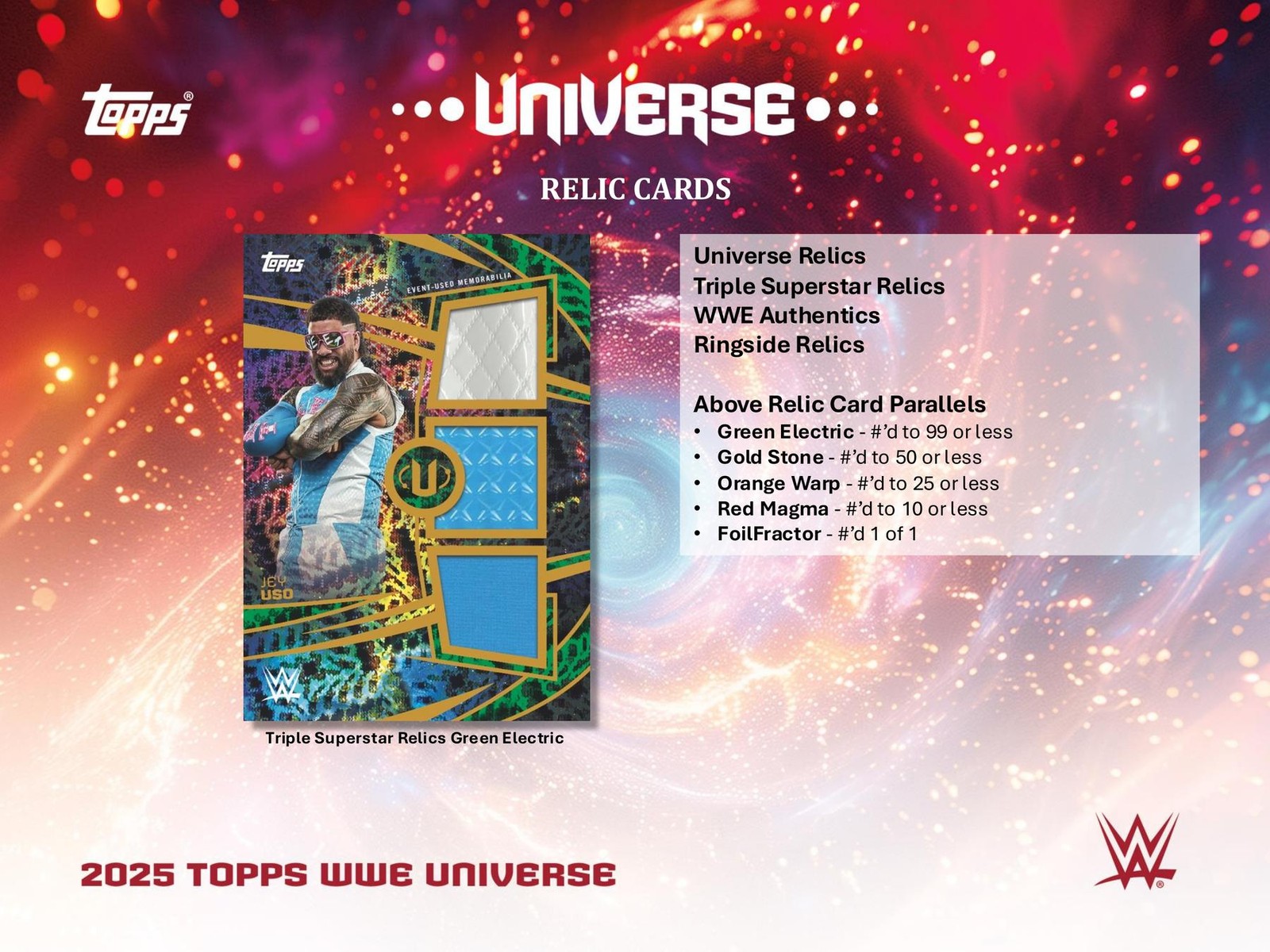 2025 TOPPS WWE UNIVERSE WRESTLING HOBBY BOX