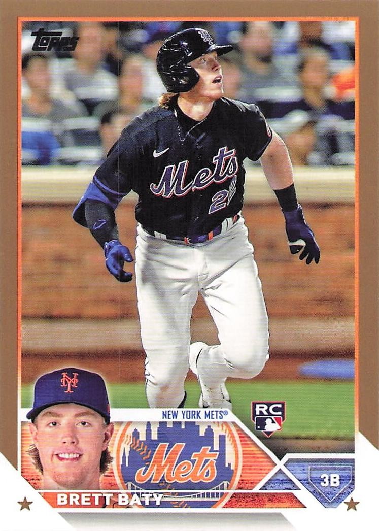 2023 Topps Brett Baty Gold SN #/2023 #89