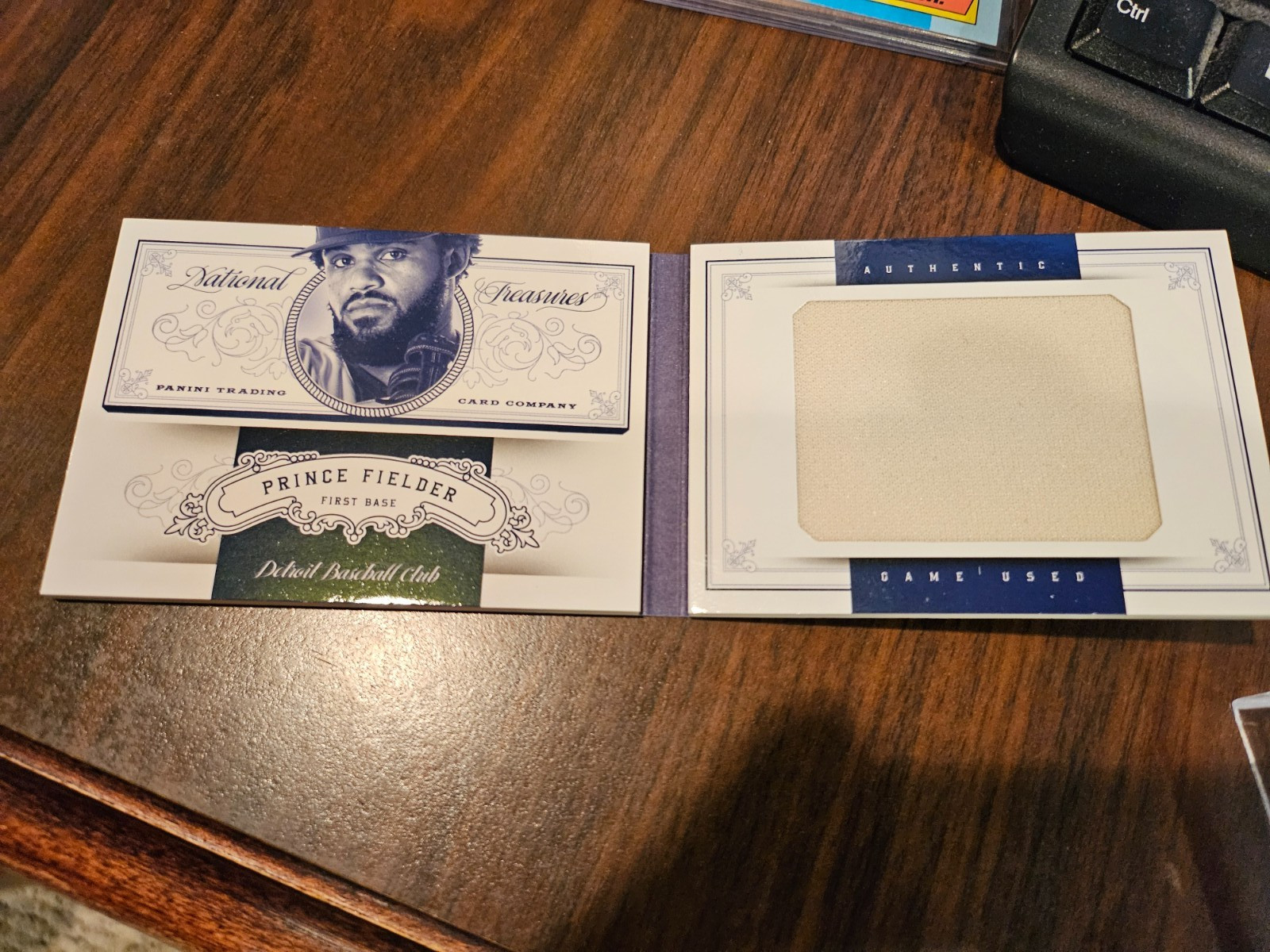 2012 National Treasures PRINCE FIELDER JUMBO JERSEY BOOKLET #97/99