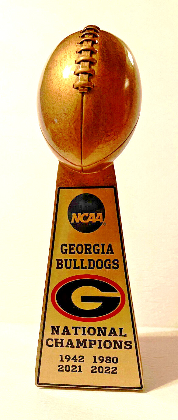 15″ 2022 GEORGIA BULLDOGS NCAA NATIONAL CHAMPIONSHIP FOOTBALL TROPHY