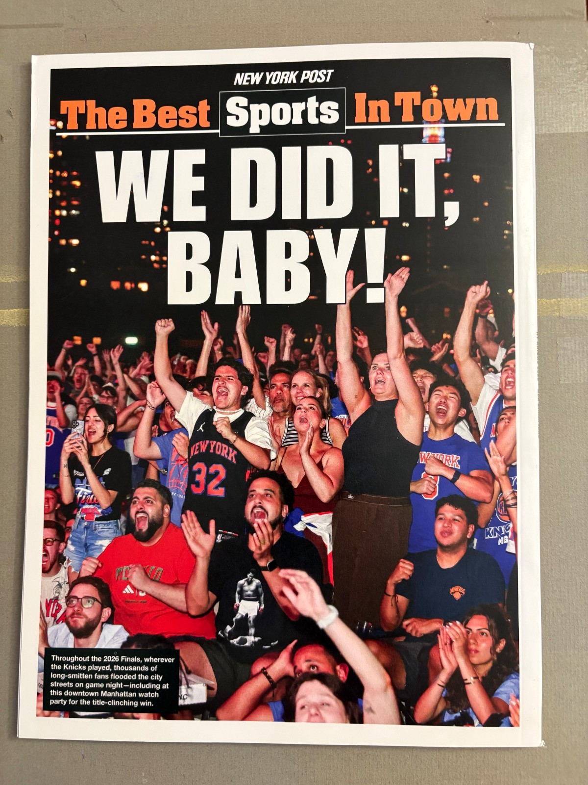 2026 NY POST NY Knicks NBA Championship Magazine; 80 Pages plus the covers. New