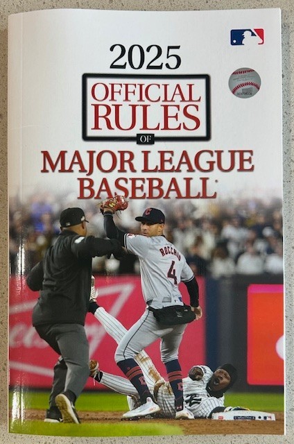 2025 Major League Baseball MLB Official Rule Book NEW