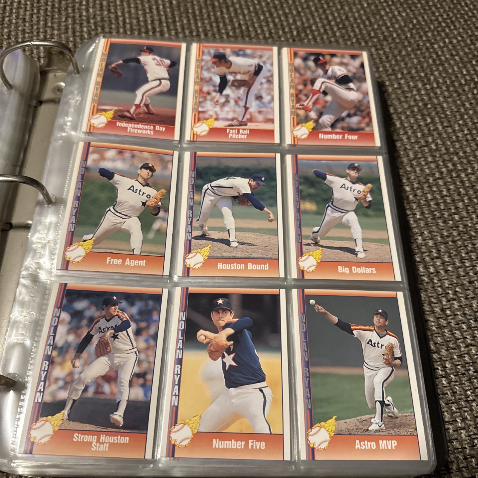 1991-92 Pacific Ryan Texas Express Baseball -You Pick- Nolan Ryan MLB Cards