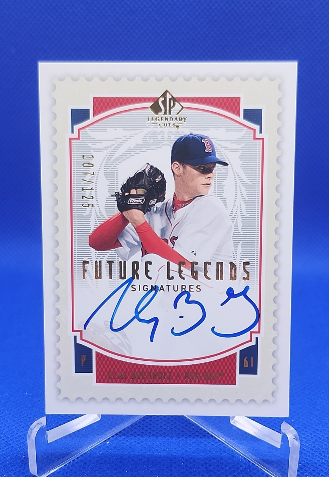 2009 SP Legendary Cuts – Future Legends Signatures Clay Buchholz #FL-BZ /125…