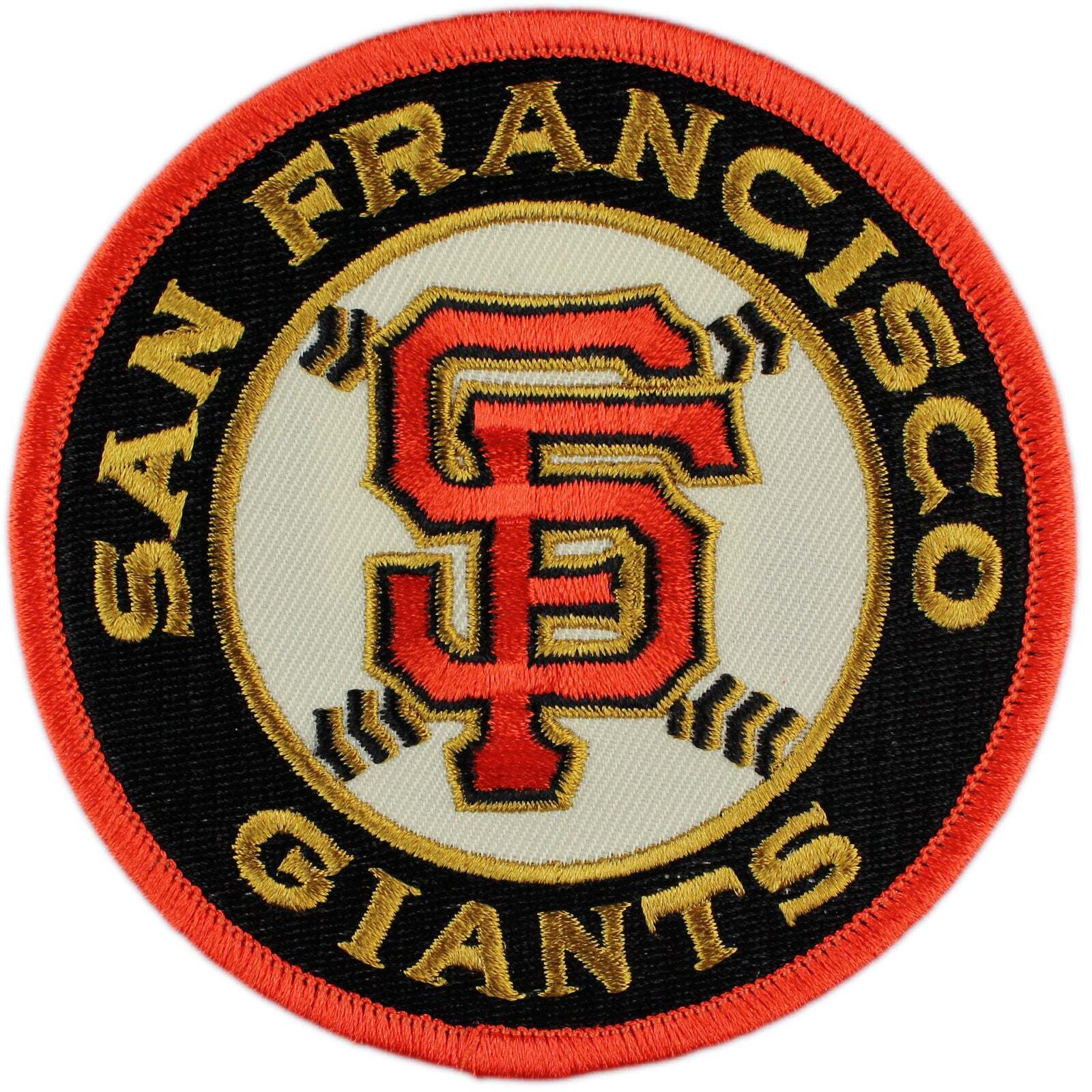 San Francisco Giants Team Road Orange Round Sleeve Emblem Patch Jersey MLB Logo