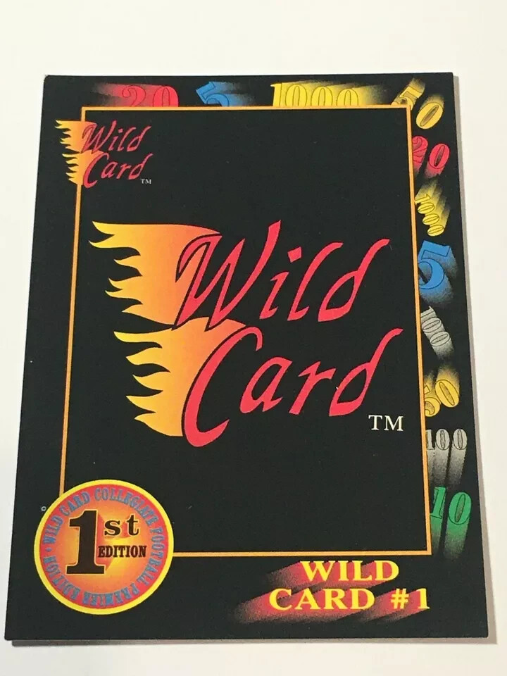 1991 Wild Card collegiate football singles you pick 60% off + combine shipping