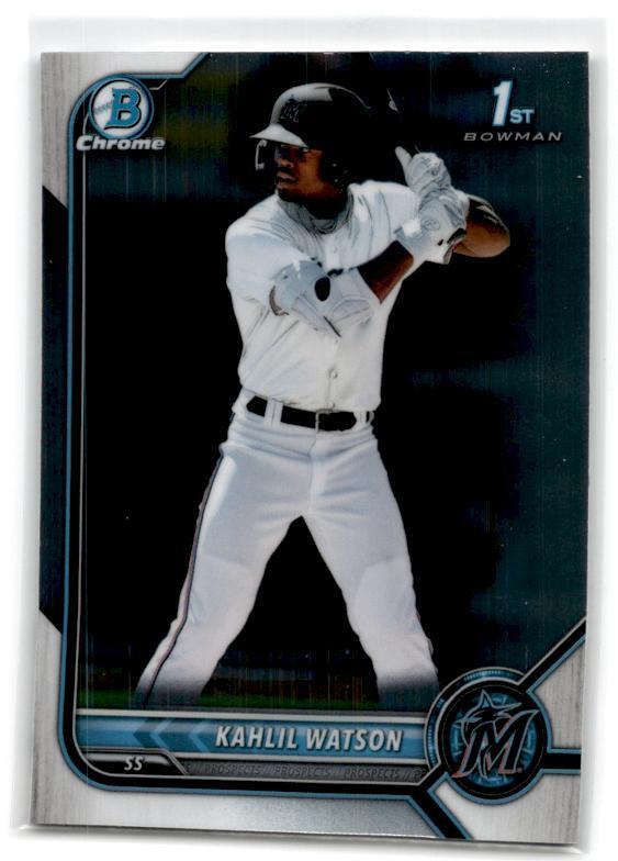 2022 Bowman #BCP-3 Kahlil Watson Miami Marlins