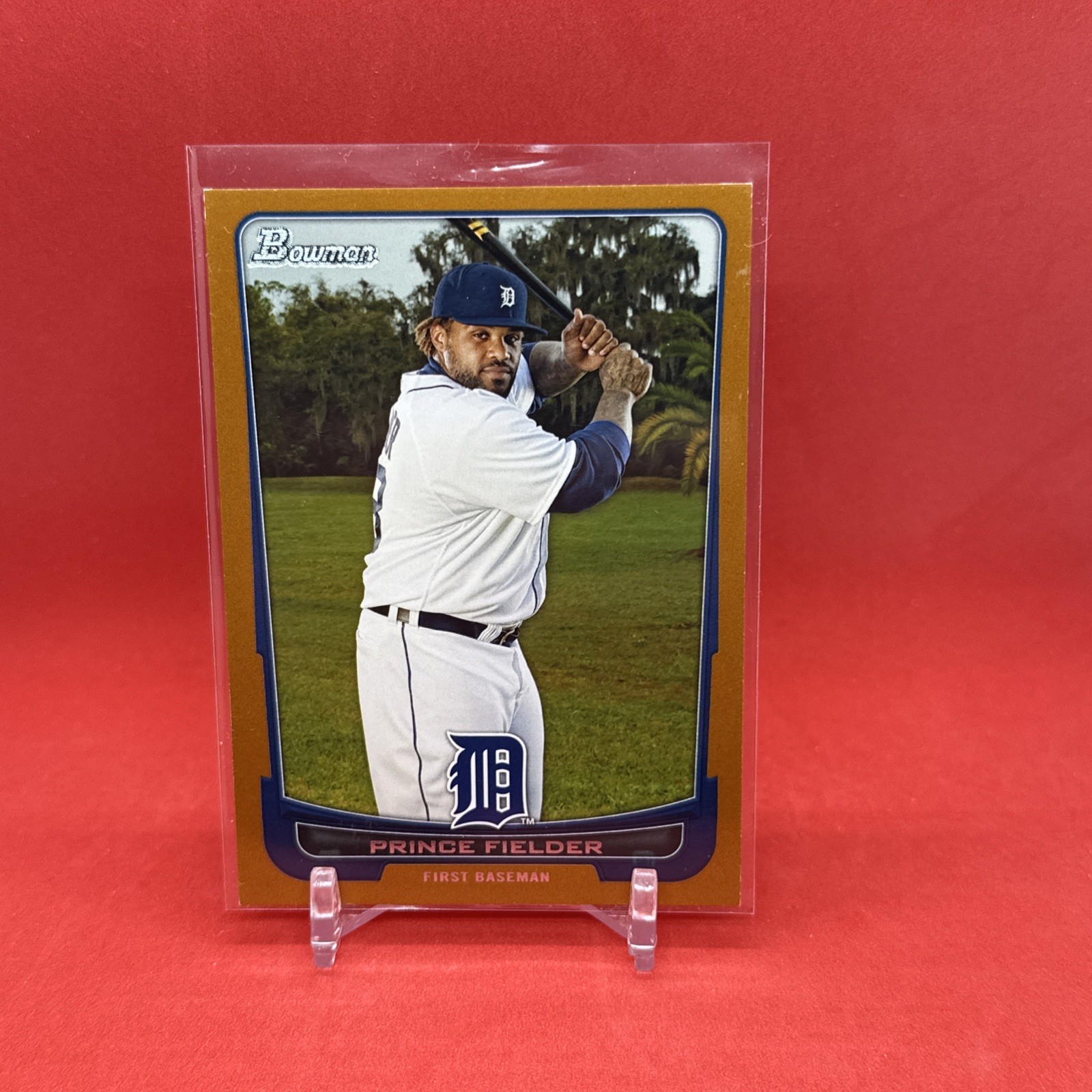2012 Bowman Orange Border 125/250 Prince Fielder #182