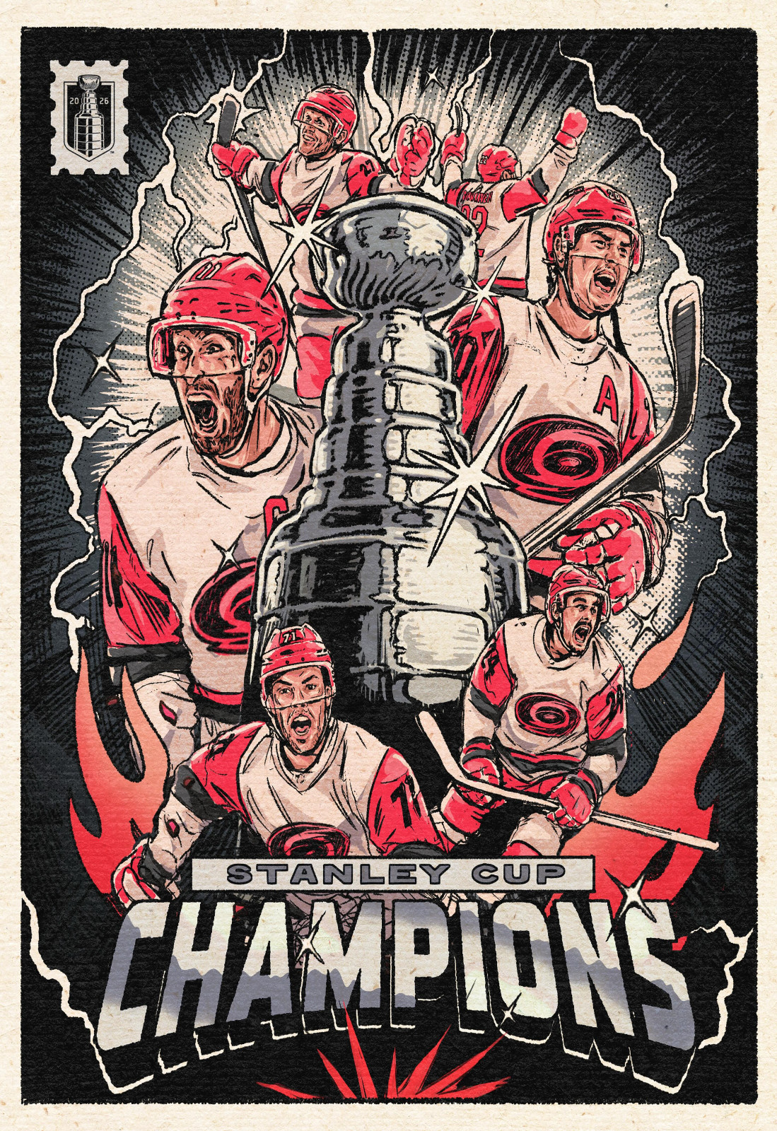 Carolina Hurricanes Stanley Cup Champions Poster Multiple Sz Stanley Cup Champ C