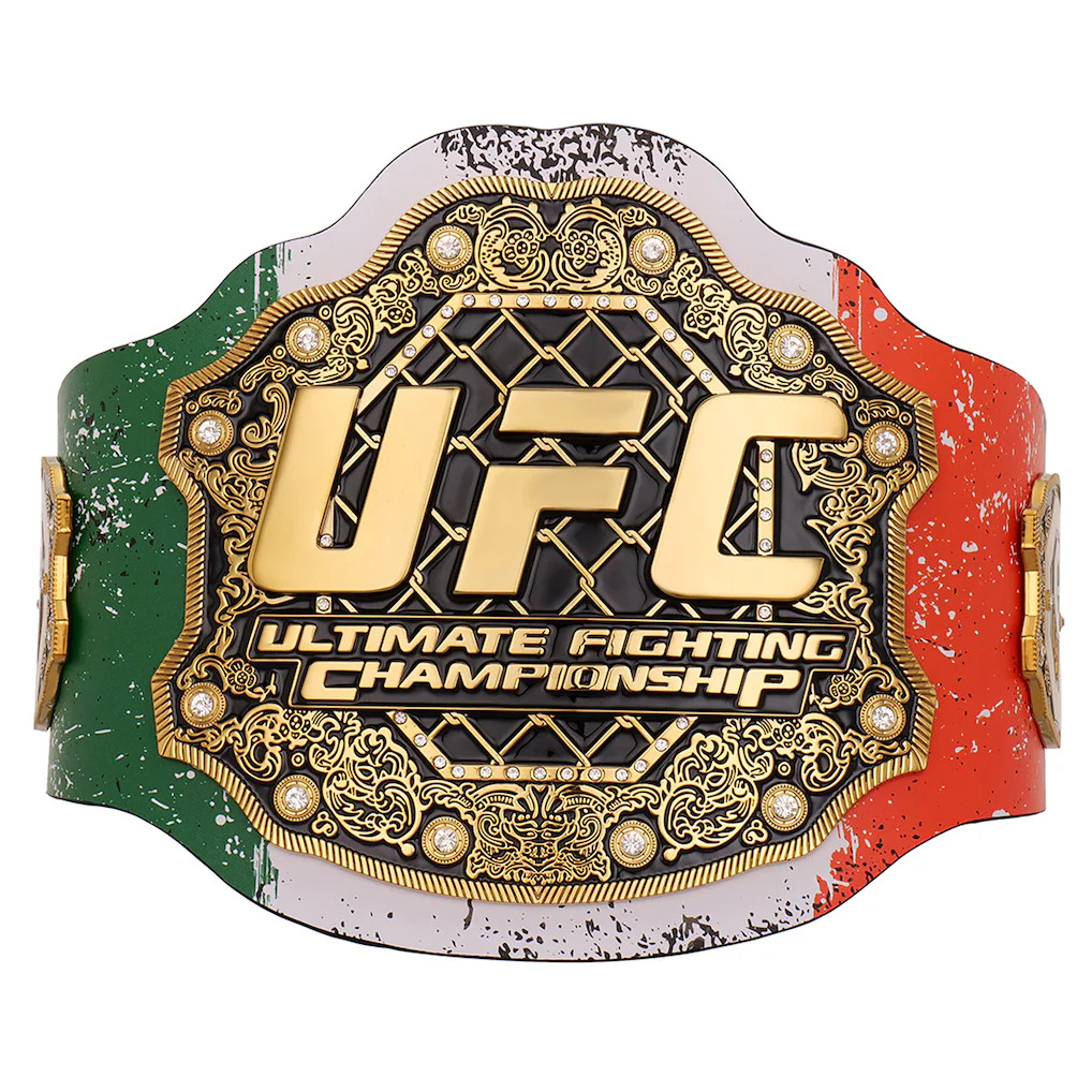 UFC Irish Legend Signature Style Championship Title Belt Genuine Printed Leather