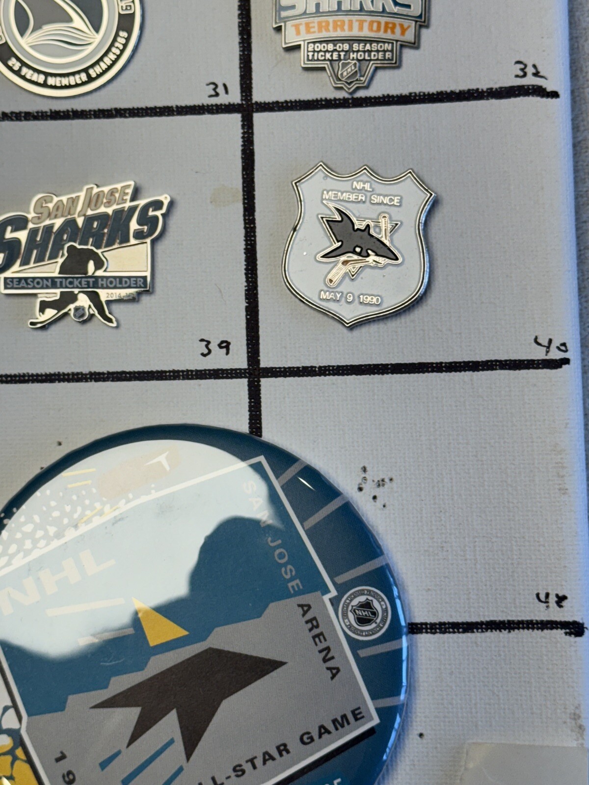 San Jose Sharks NHL Ice Hockey Lapel Pins; You Pick! Volume Discount