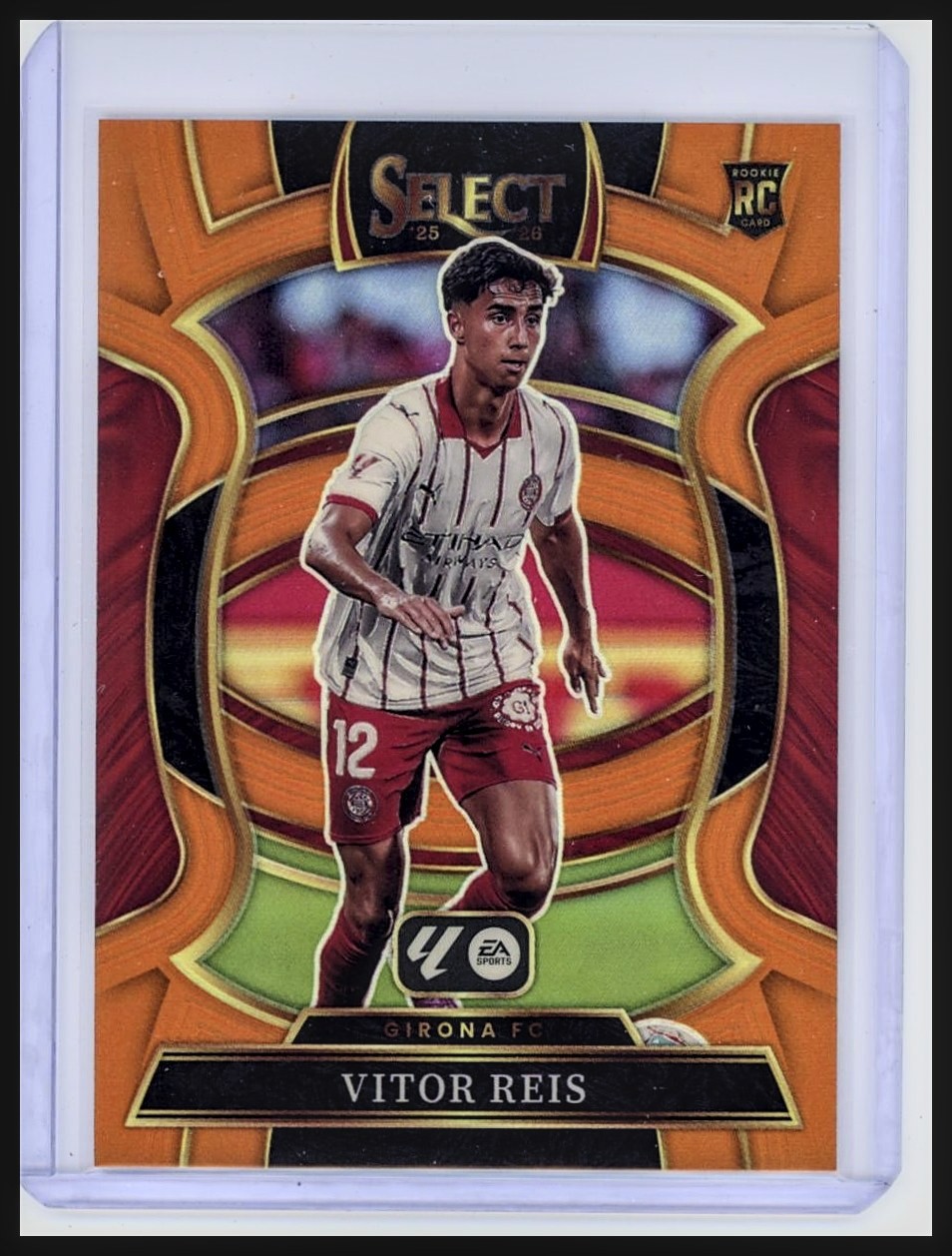2025-26 Panini Select La Liga #80 Vitor Reis RC Orange Prizm /75