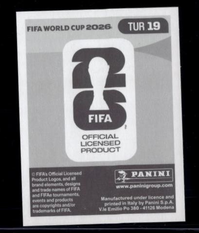 2026 Panini World Cup Sticker Collection Kerem Akturkoglu Turkiye Gold Crumple