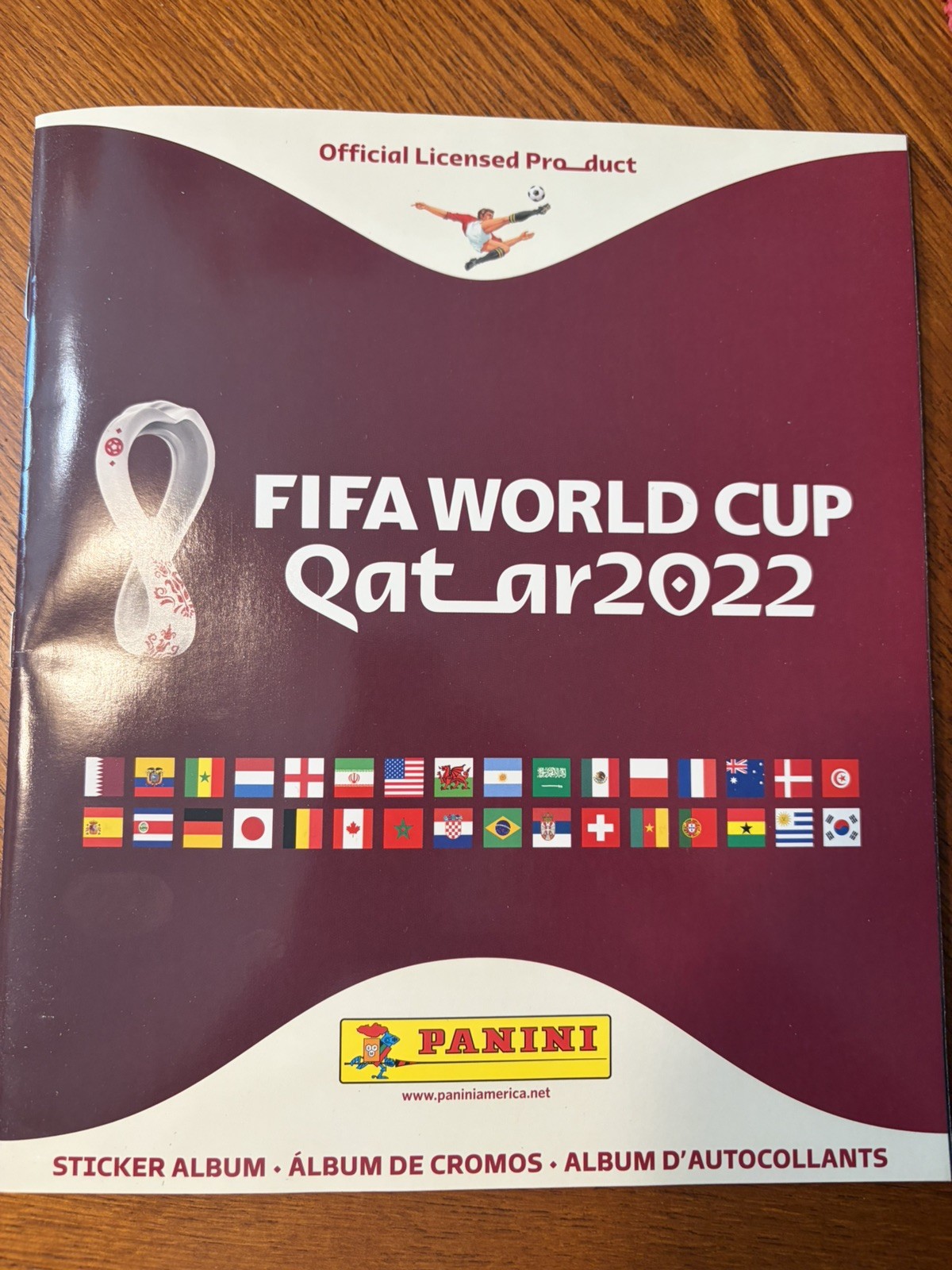 Panini FIFA World Cup Qatar 2022 PANINI Album w/ 10 Stickers Combo – Soft Cover