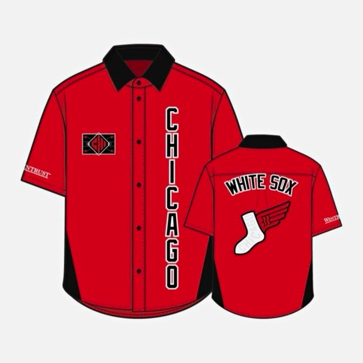 Chicago White Sox City Connect Warmup Shirt Red/Black Short Sleeve MLB