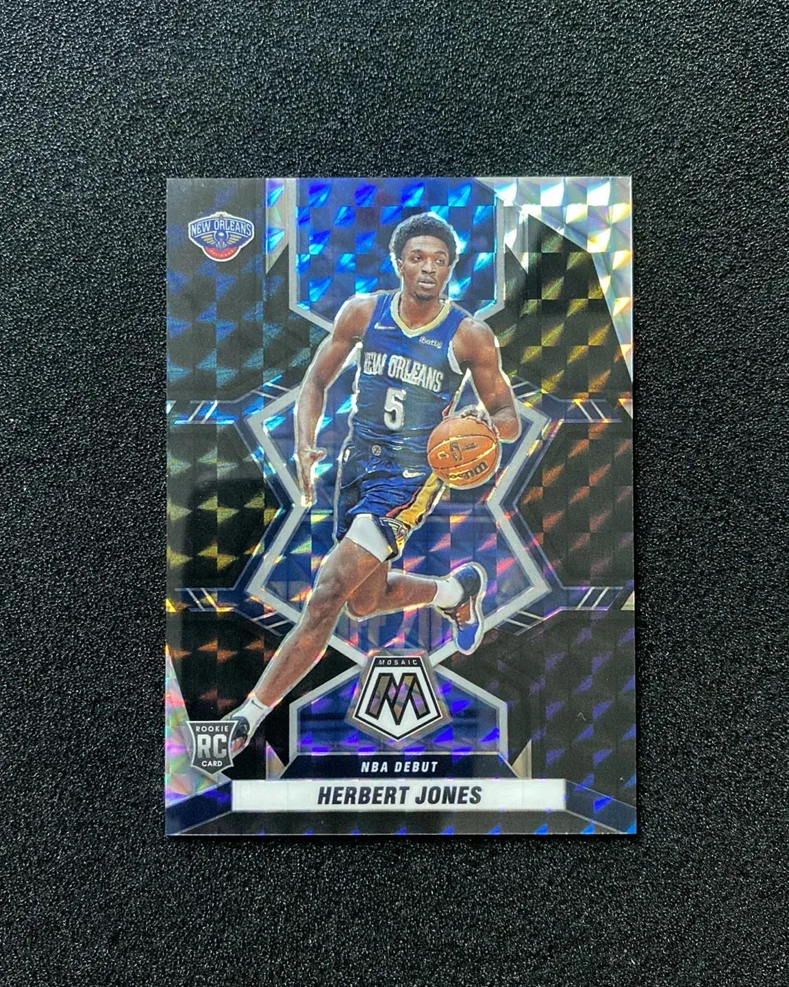 2021-22 Panini Mosaic Black #280 Herbert Jones RC Rookie 1/1 Pelicans WU89