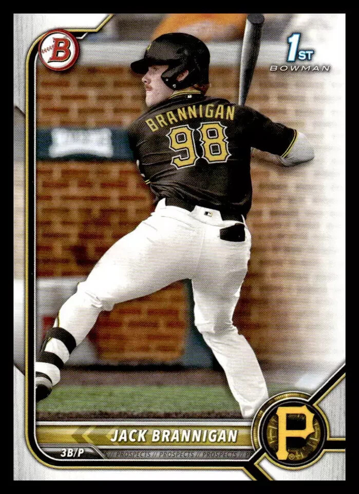 2022 Bowman Draft Jack Brannigan #BD-154 Pittsburgh Pirates lot of 5