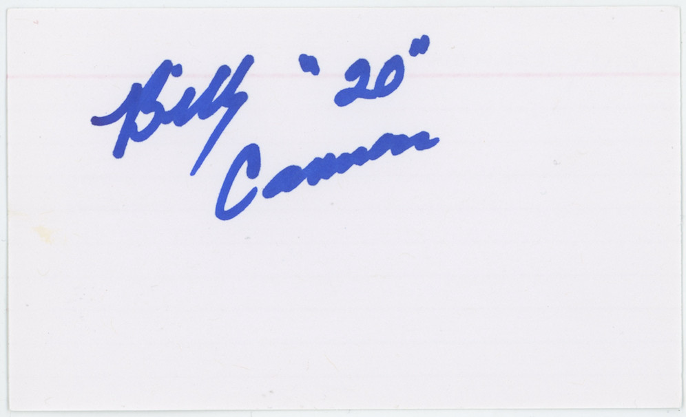 Billy Cannon 1959 Heisman Autographed Signed Index Card AMCo COA 25048