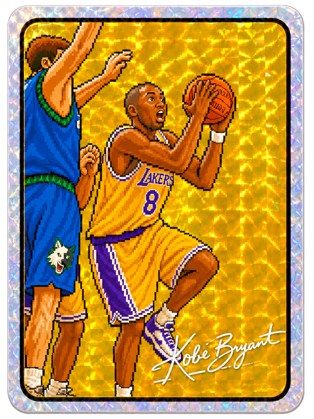 1996 Prism Jewel Kobe Bryant RC Lakers Rookie Sticker Vending Machine /100 SSP