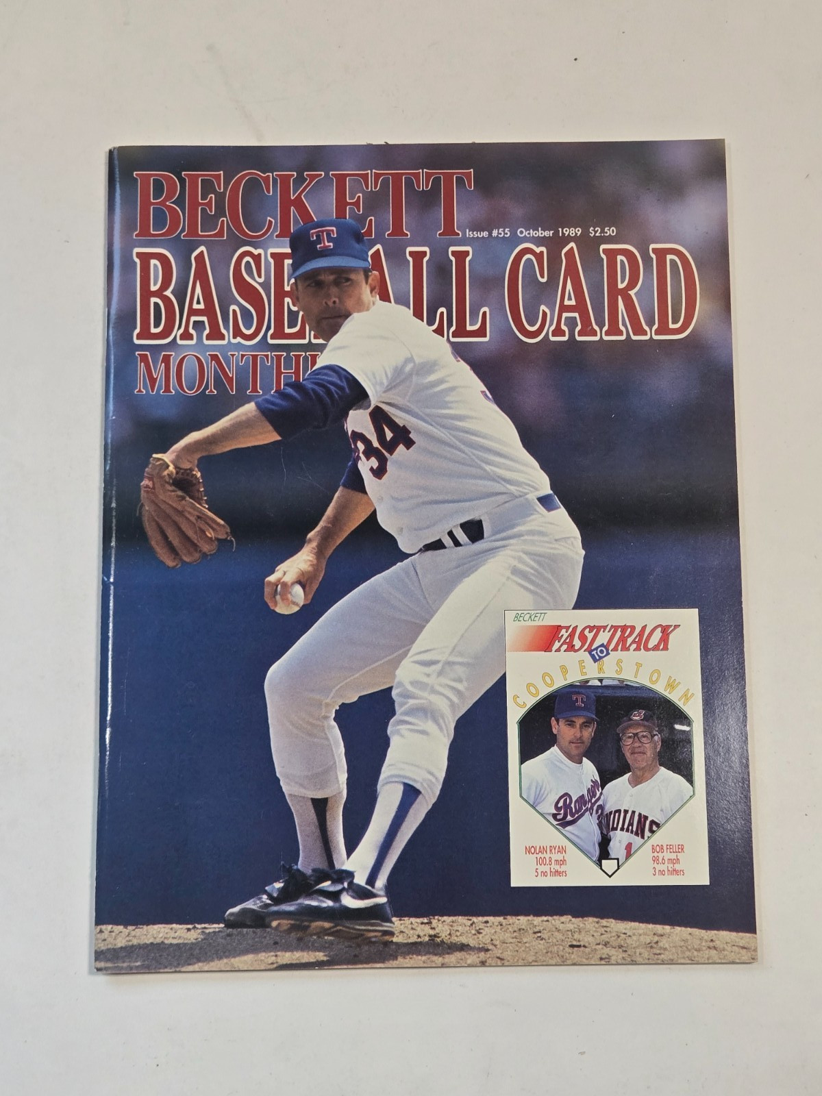 Beckett Baseball Card Monthly Magazine October 1989 Nolan Ryan Cover #55