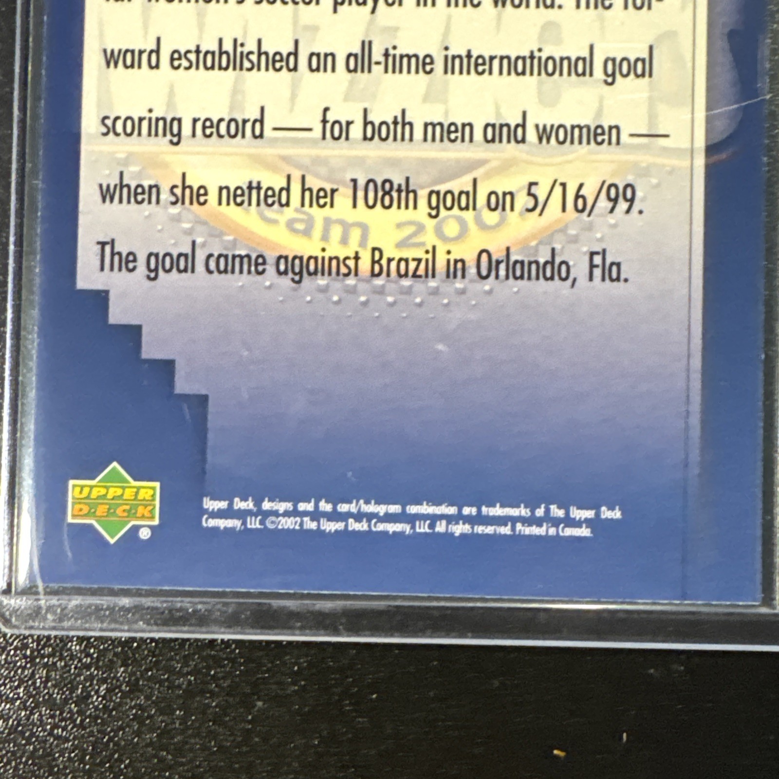2002 Upper Deck Twizzlers Team 2002 – Mia Hamm #1