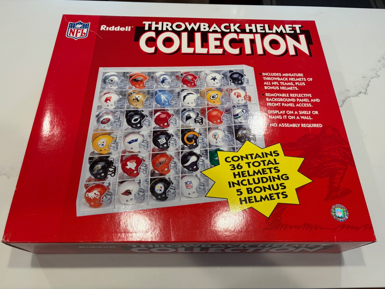 VINTAGE THROWBACK HELMET COLLECTION BUY RIDDELL IN BOX