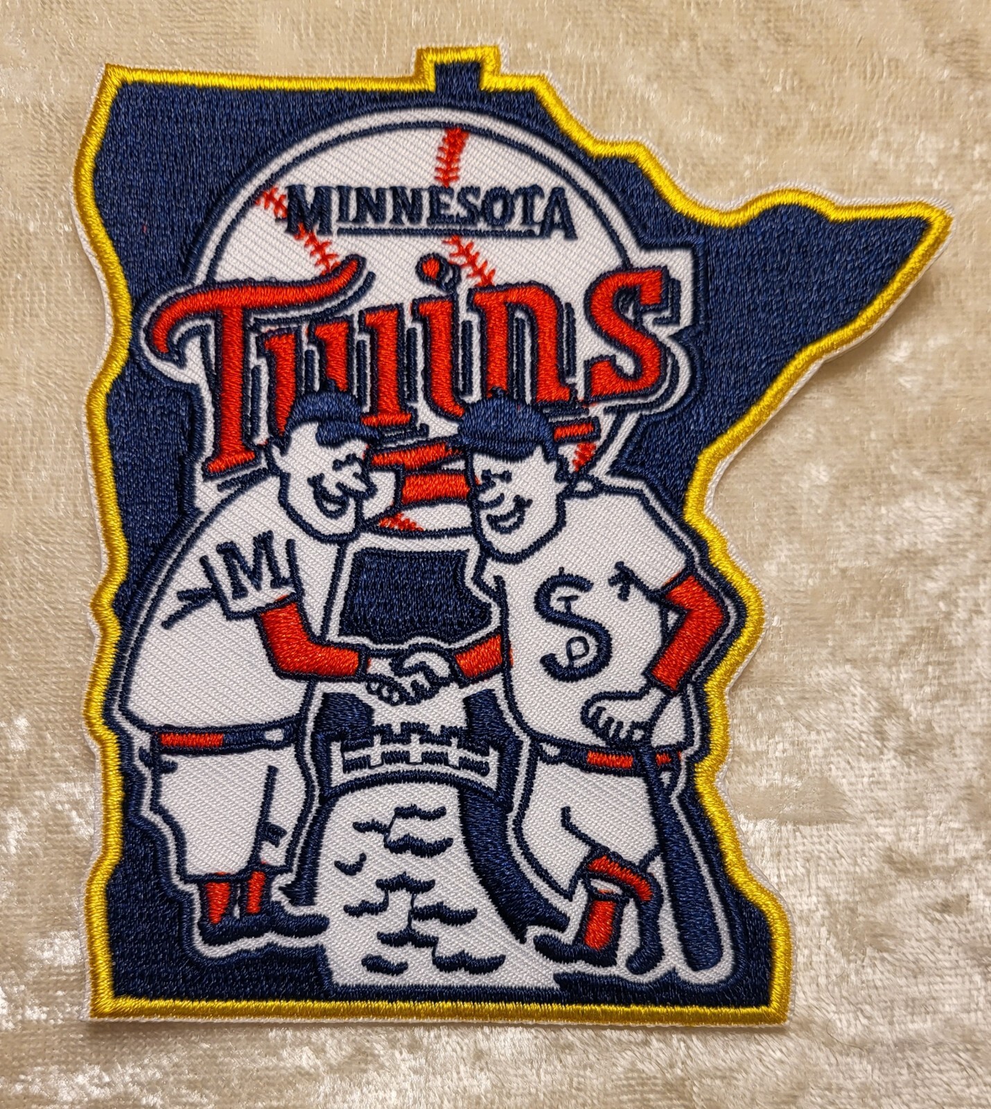 Minnesota Twins Retro Minnie & Paul Iron /Sew On Patch~ Free Tracking!