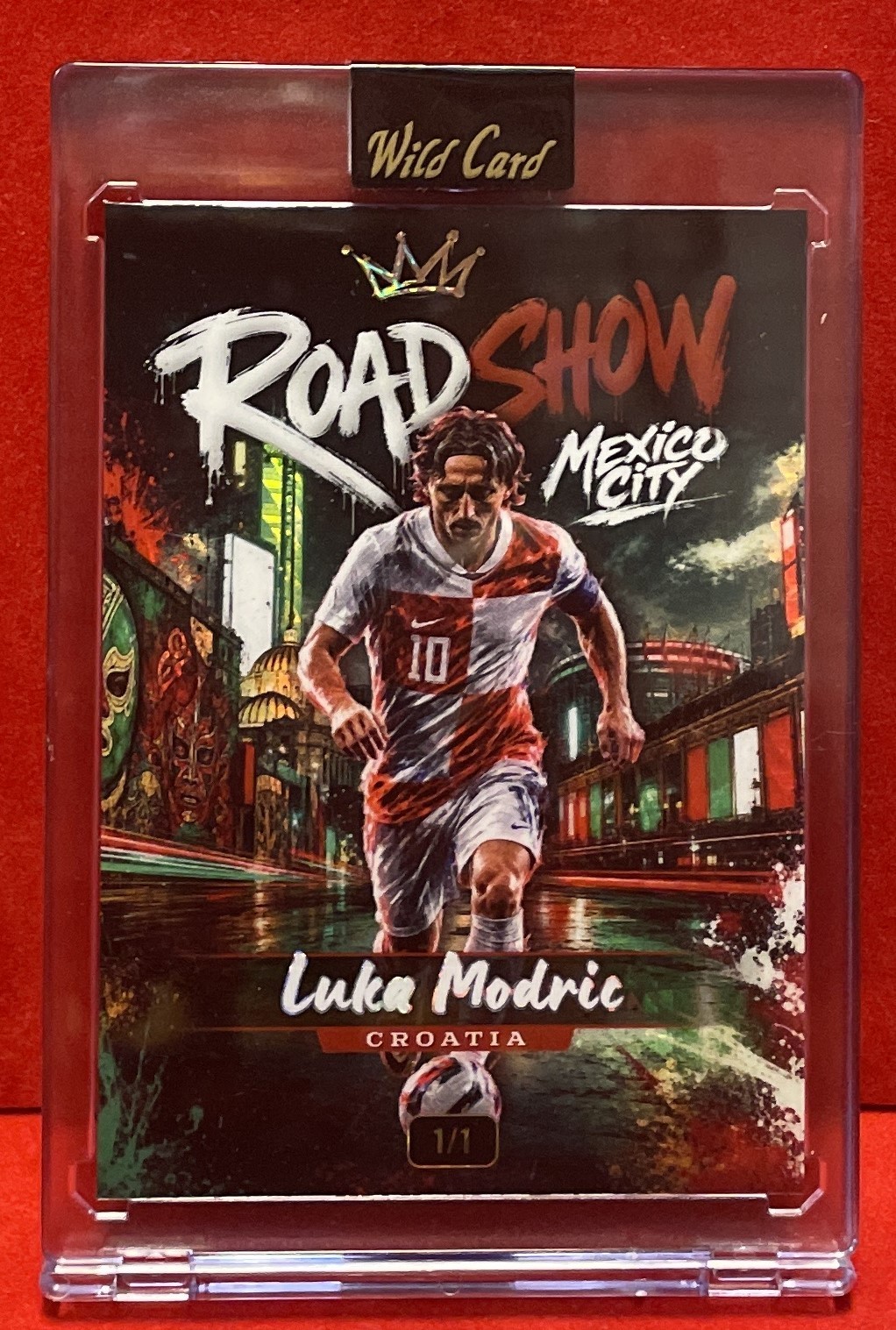 2026 WildCard Super Chrome Futbol Luka Modric Road Show 1 of 1 Croatia
