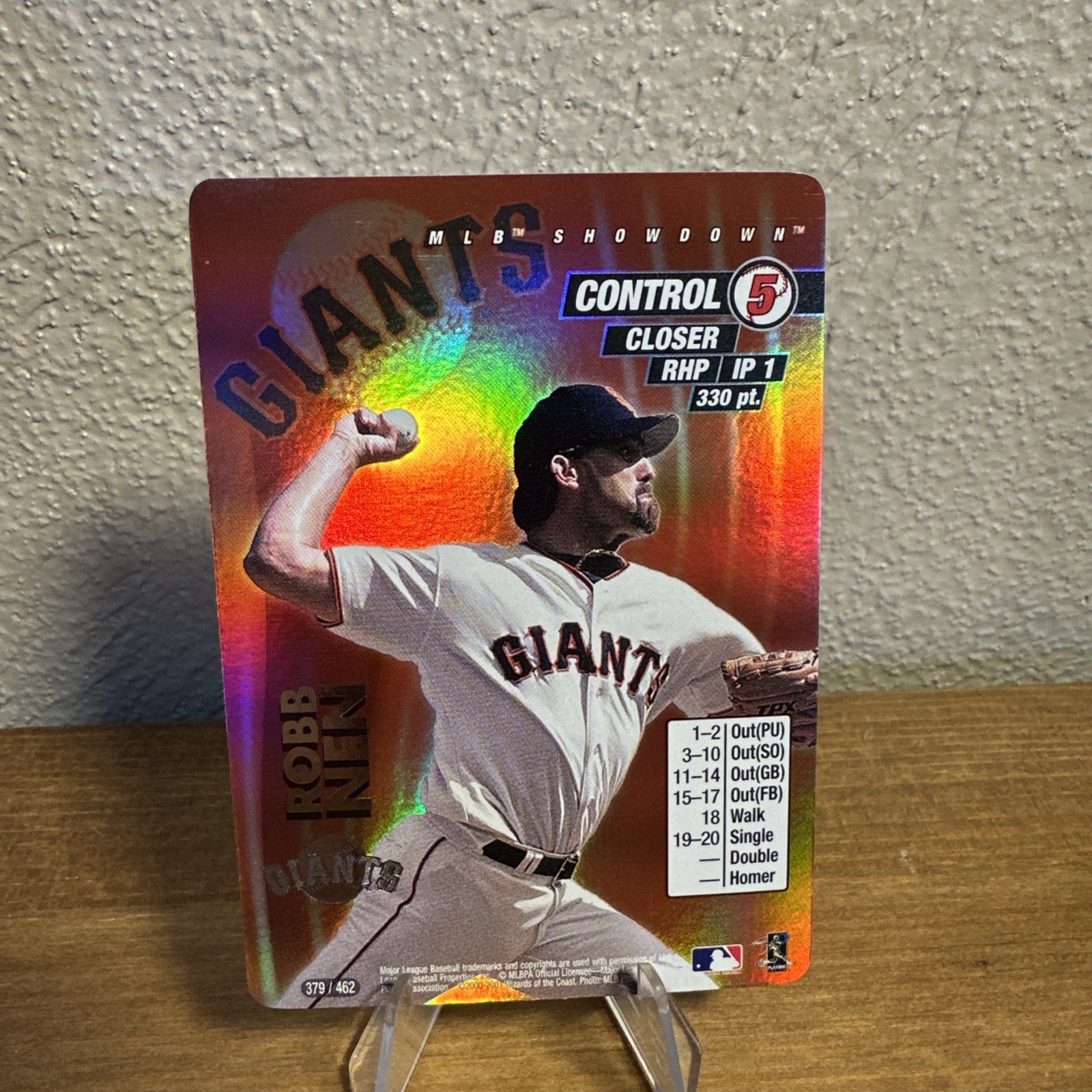 2001 MLB Showdown Rob Nenn HOLO #379/462 San Francisco Giants Unlimited