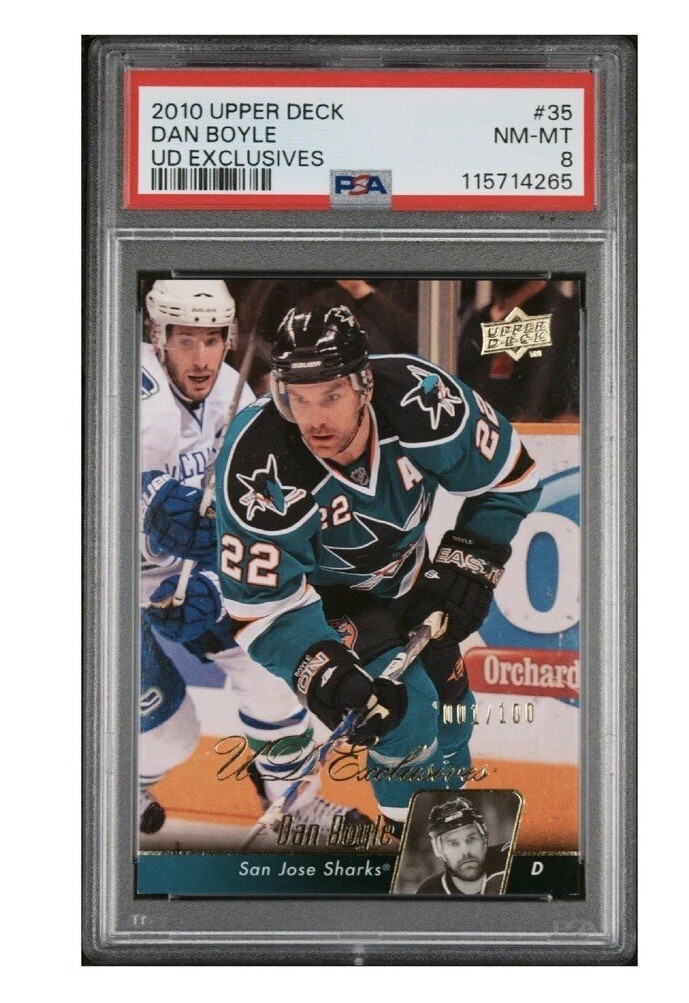 🔥 2010 UPPER DECK 35 DAN BOYLE UD EXCLUSIVES – PSA 8 🔥GOLD 1/100💎