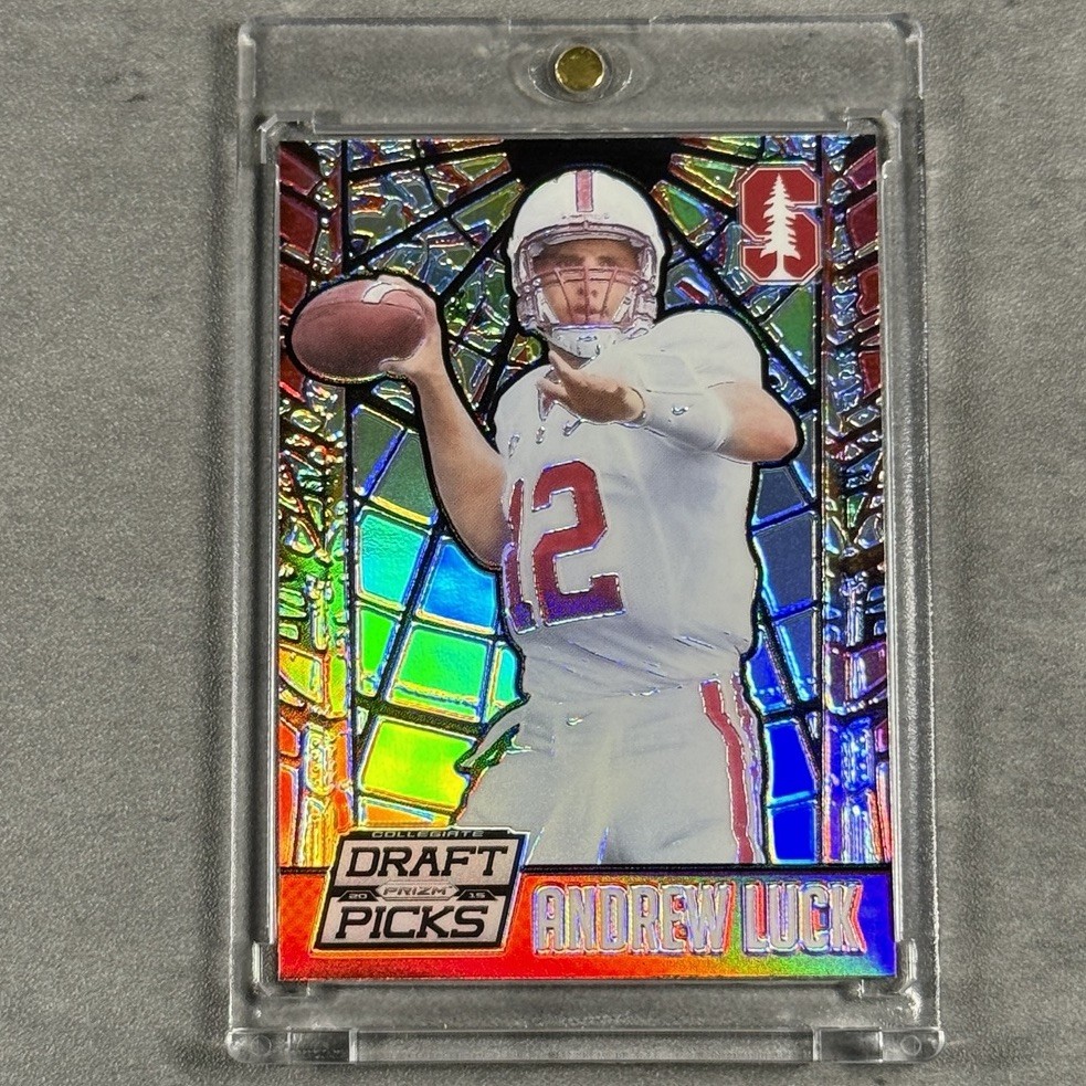 2015 Panini Prizm Draft Picks Stained Glass Andrew Luck #4 Stanford Colts SSP
