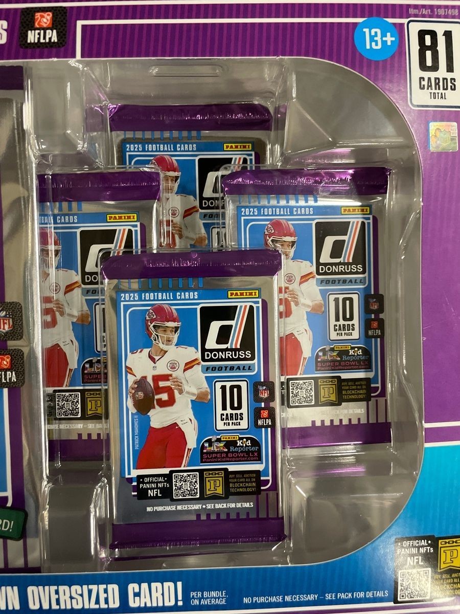 PANINI 2025 Donruss Nfl Football Cards Oversized Downtown Bundle Box, Box Wear