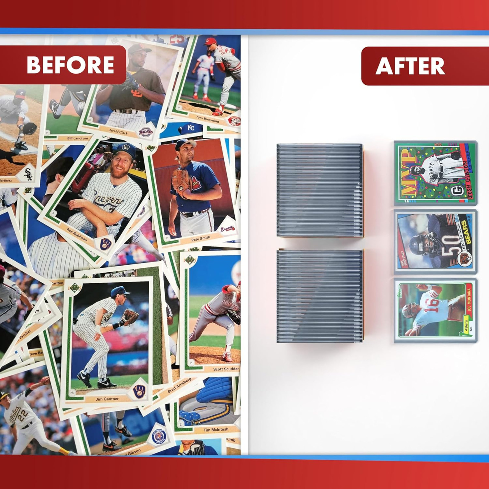 100pt Top Loaders for Cards – 250 Count – Premium 3×4 Inch Trading Card