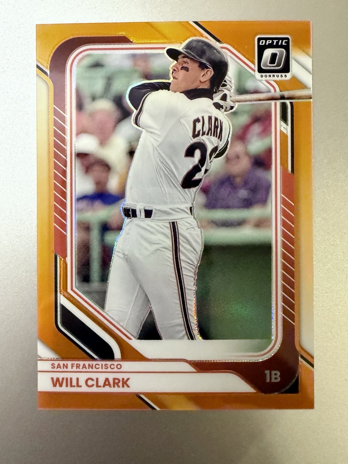 2026 Donruss Will Clark 112/199 Orange Optic Prizm Parallel #74 Giants Legend