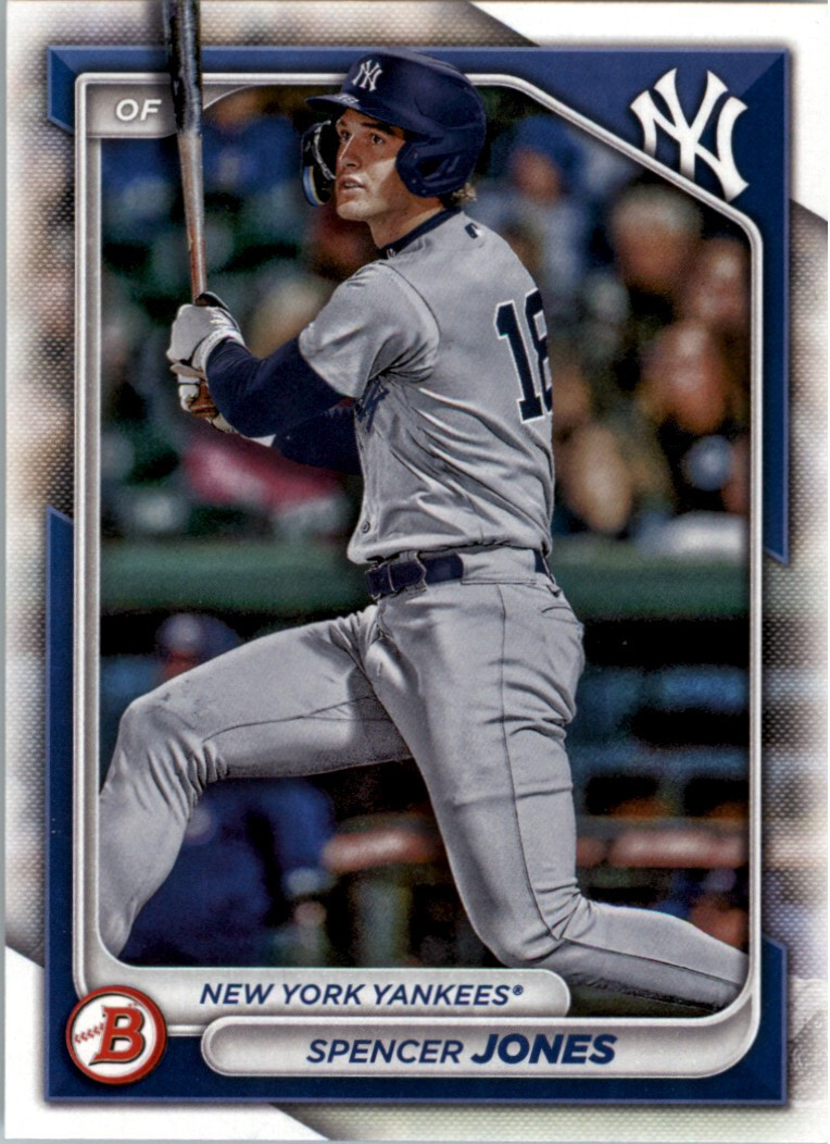 2024 Bowman Base Paper Spencer Jones #BP-32 New York Yankees Prospect Card