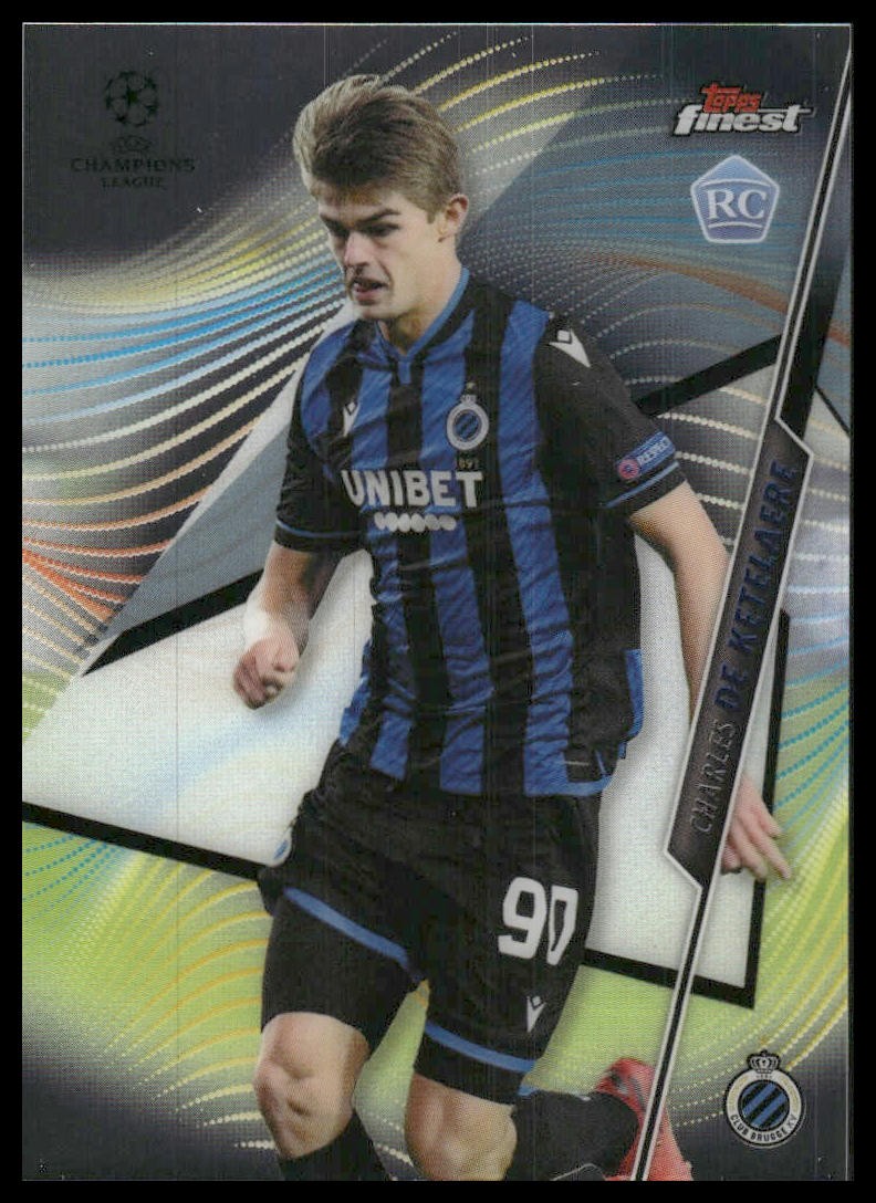 Charles de Ketelaere Rookie 2020-21 Finest UEFA Champions #54 Club Brugge KV