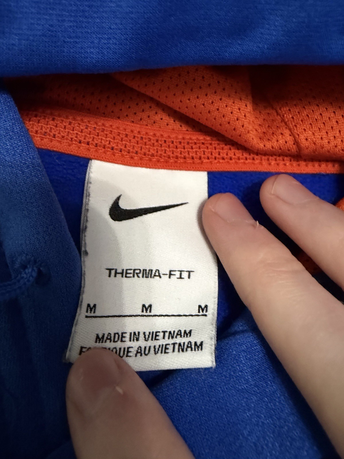 Men’s Florida Gators Nike Size M Therma Fit Blue Hoodie Sweatshirt Pullover