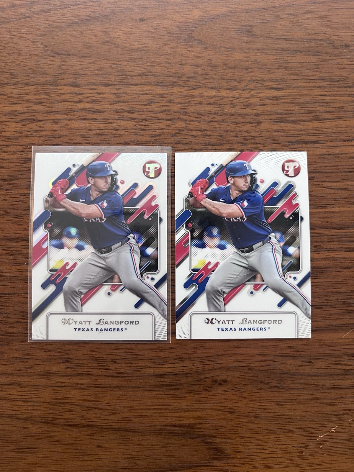 Wyatt Langford 2025 Topps Pristine Refractors #222 W/ Bonus Base