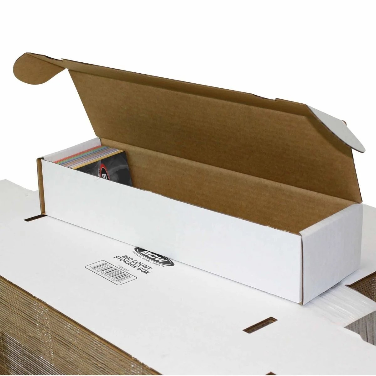 (25x) BCW 800 CT COUNT Corrugated Cardboard Storage Box-Sport Trading Card Boxes