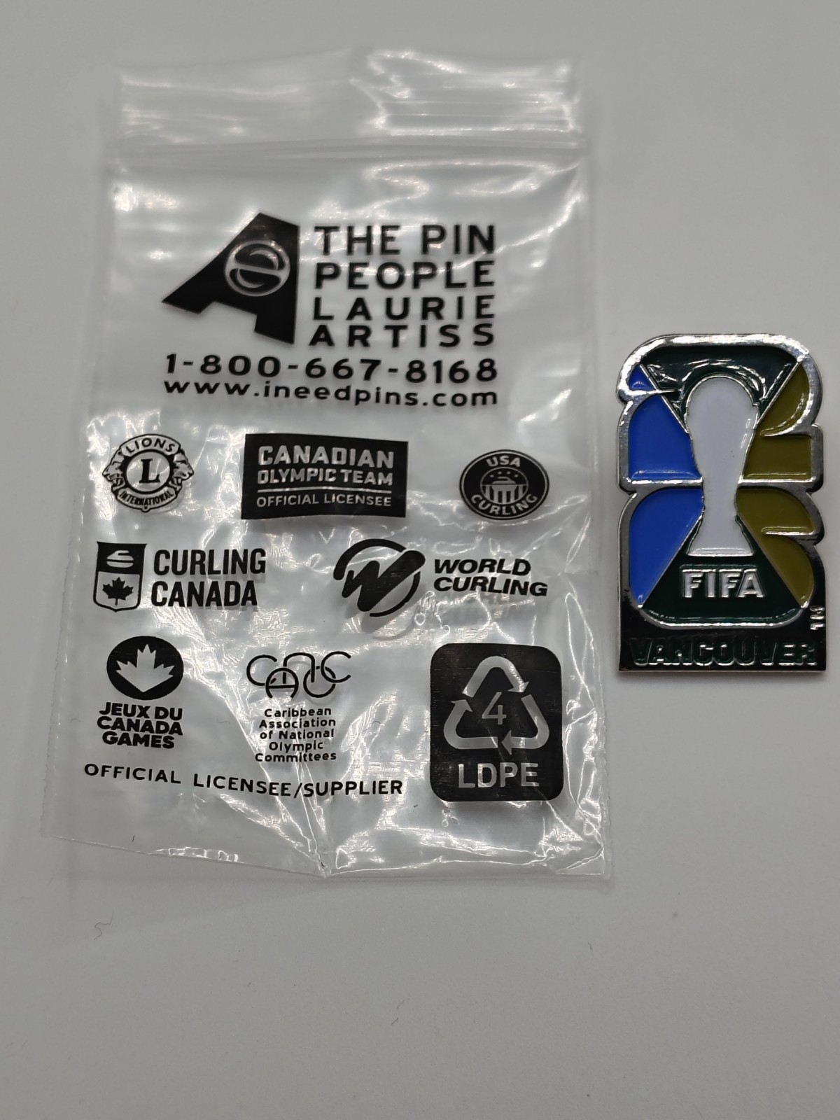 Vancouver Canada 2026 FIFA World Cup Logo Pin, Football, Soccer