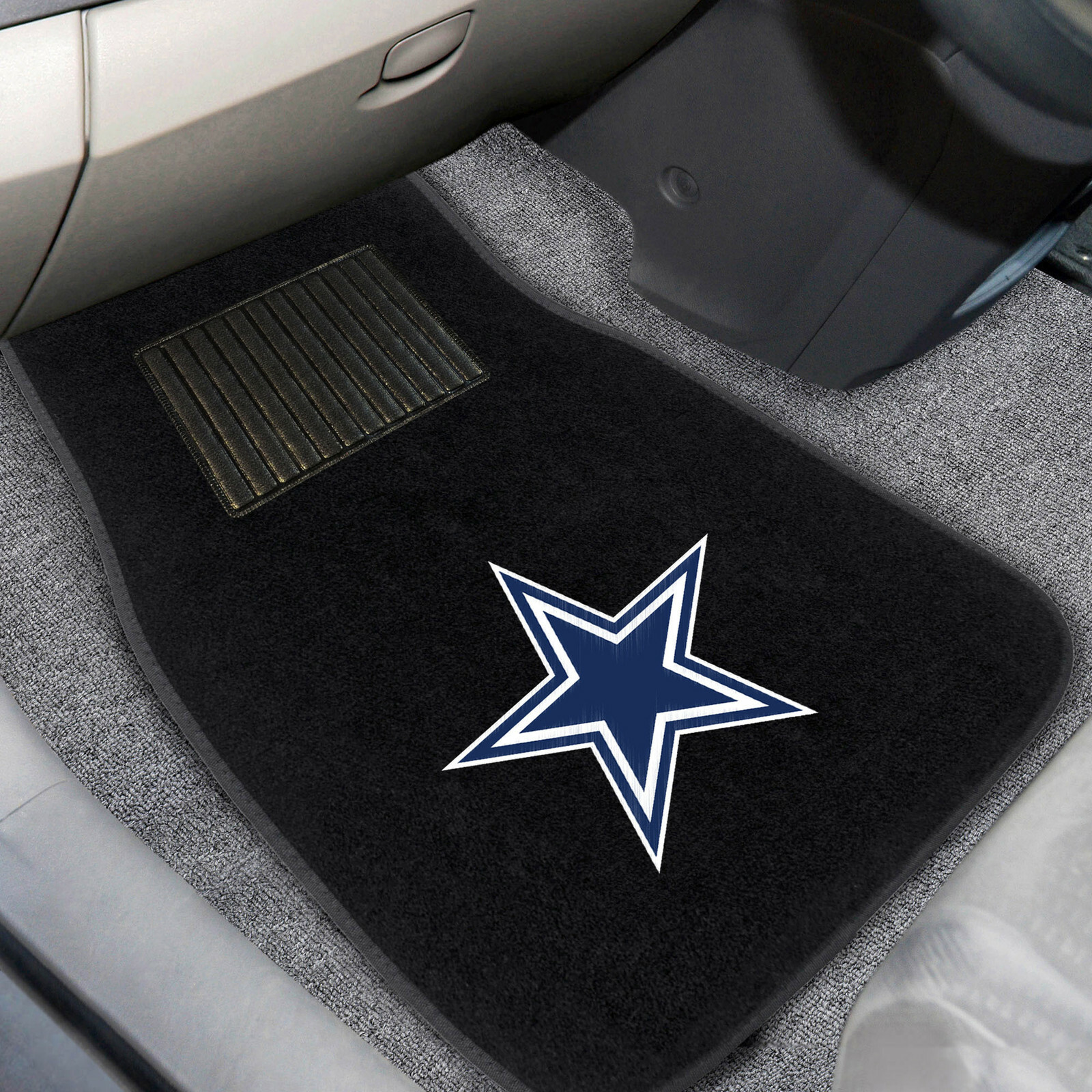 4PC NFL Dallas Cowboys Car Truck Black All Weather Carpet Floor Mats Set