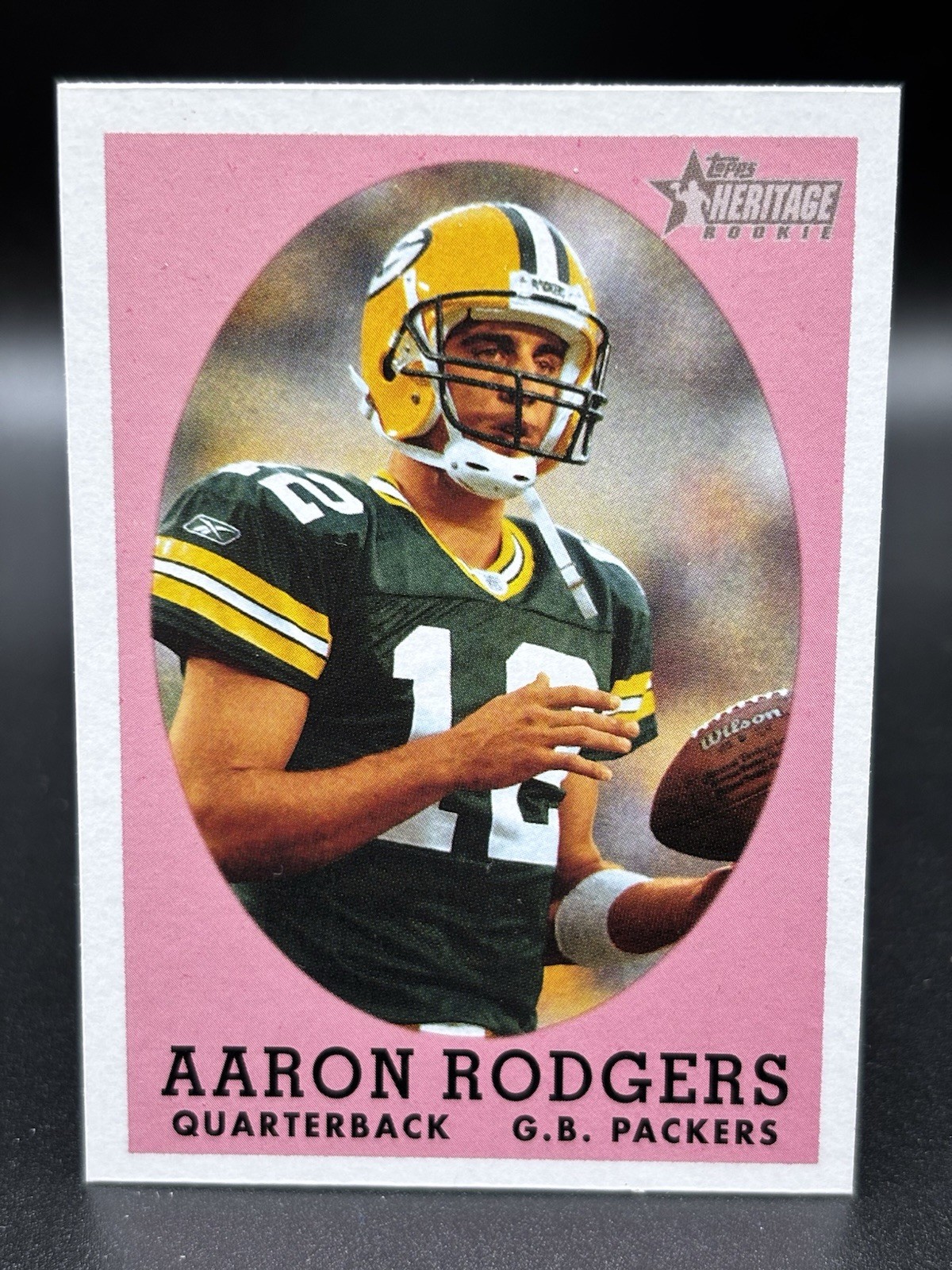 2005 Topps Heritage #344 AARON RODGERS 1958 Design Variation Rookie RC Packers
