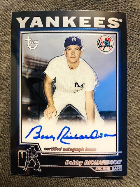 2004 Topps Retired Signature Edition #TA-BR Bobby Richardson Auto Autograph Card