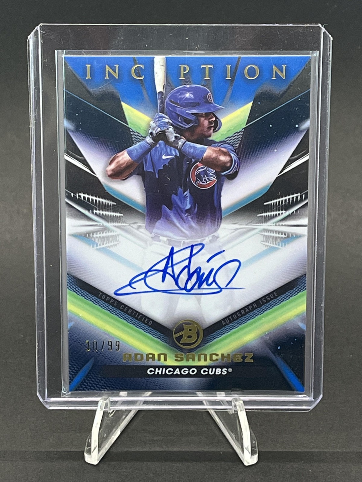 2023 Bowman Inception #BPA-AS Adan Sanchez Autographs Blue Foil #/99 250004
