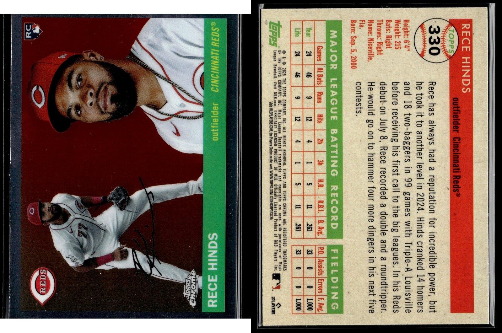 2025 Topps Chrome RECE HINDS #330 NM