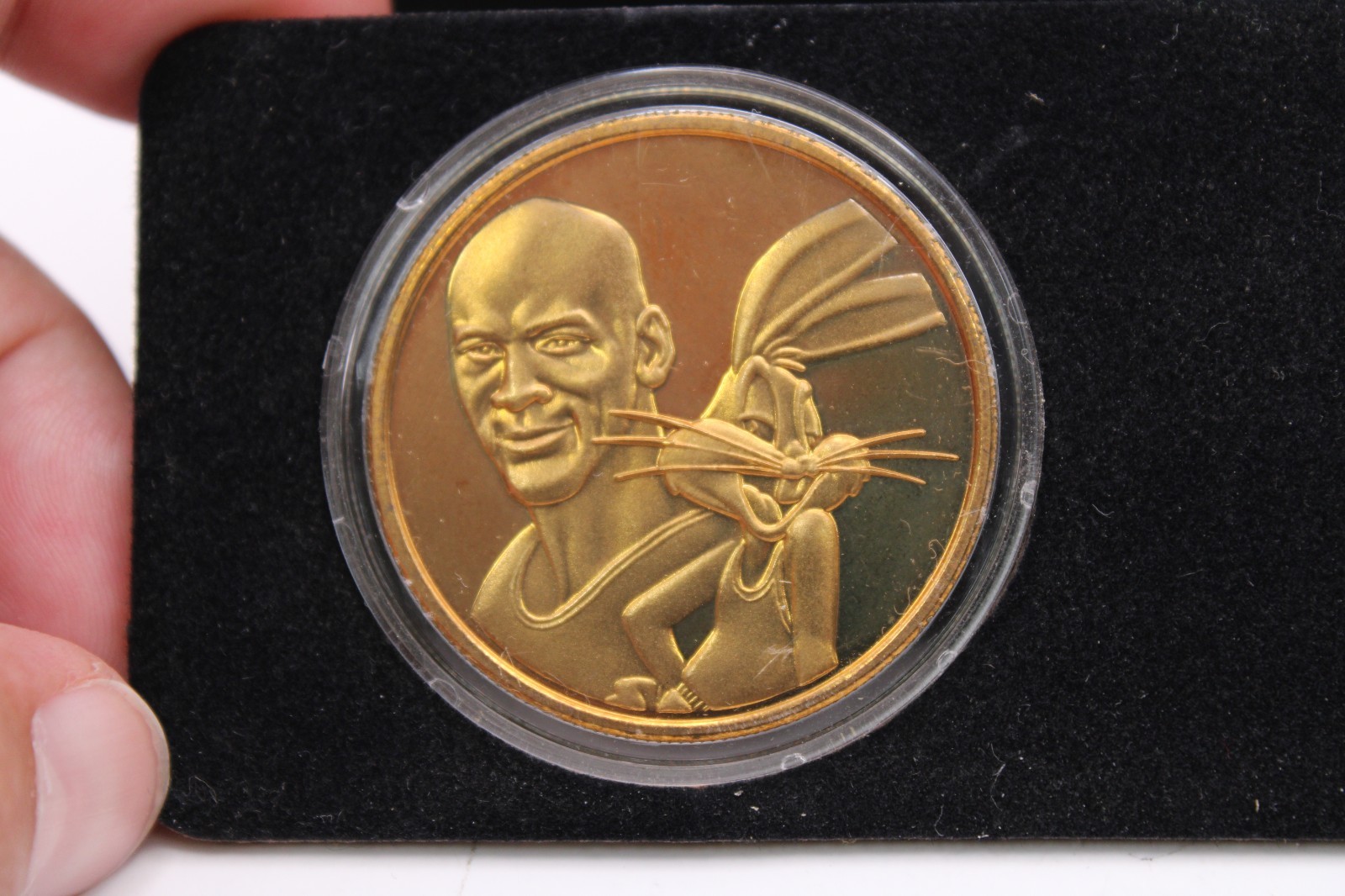 1996 Space Jam Medallion Proof Set Michael Jordan Bugs Bunny Silver Bronze #401
