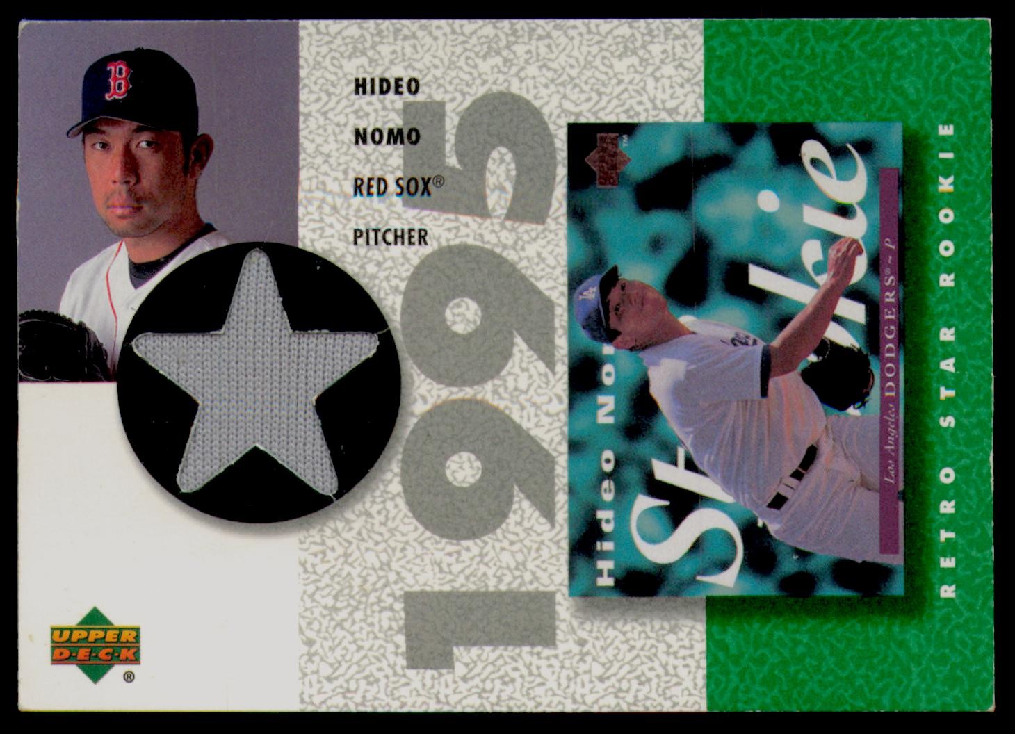 2002 UD Authentics #SR-HN Hideo Nomo Retro Star Rookie Jerseys