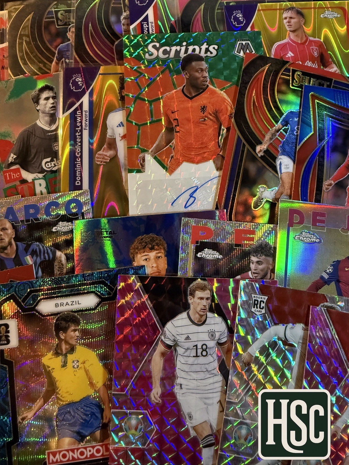 Soccer – 20 Card Lot – Rookies, Parallels, Memorabilia, Autos, Numbered